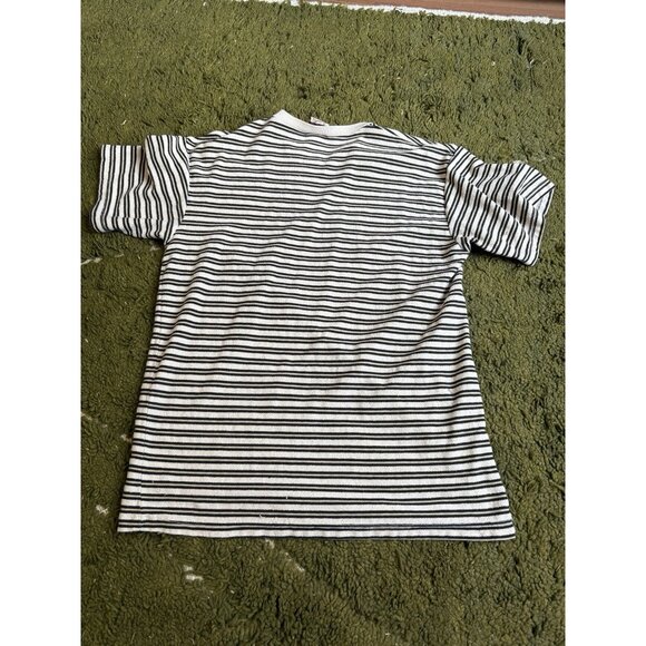 Vintage Levis SilverTab T-Shirt Texture Mens L Short Sleeve Striped Y2K - Picture 3 of 6